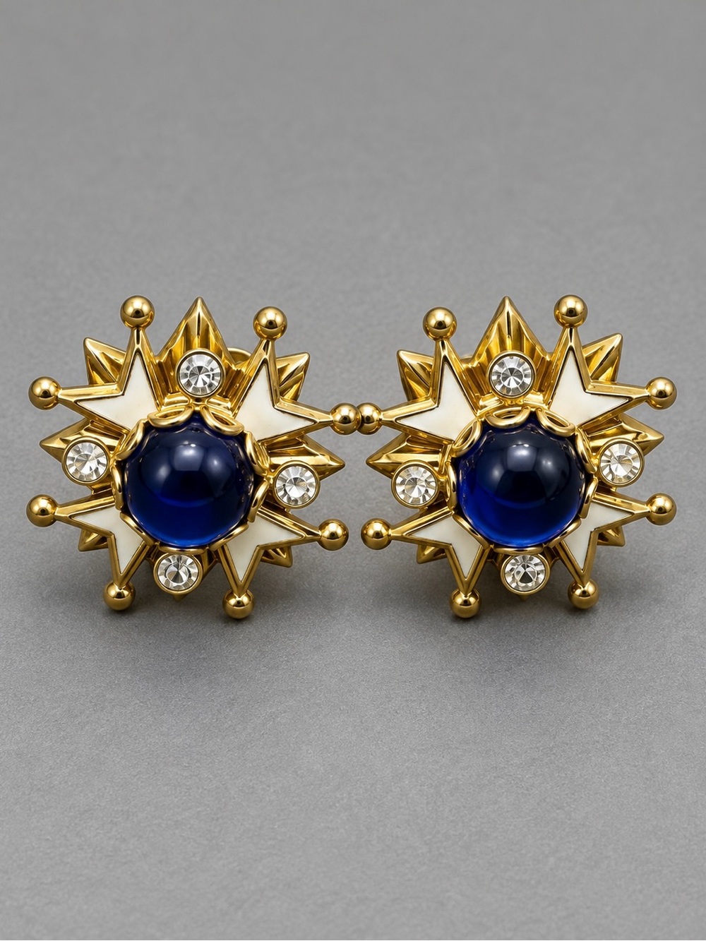 Vintage Maltese Cross Screwback earrings